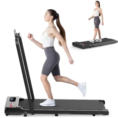 Tapis roulant électrique pour marche et course à pied avec option main courante - vue 7