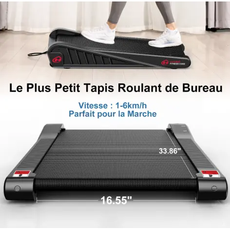Tapis de marche à moteur inclinable à 5 % - vue 3