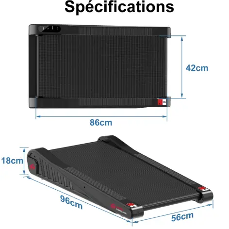 Tapis de marche à moteur inclinable à 5 % - vue 5
