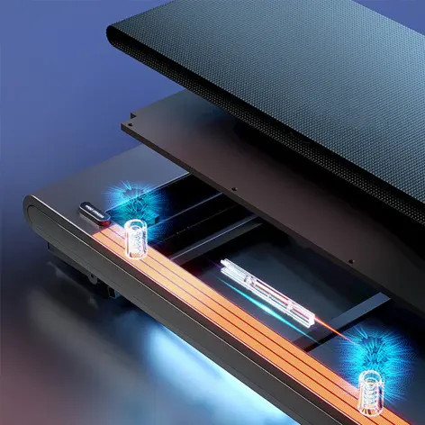 Tapis de course pliable avec support pour tablette - vue 9