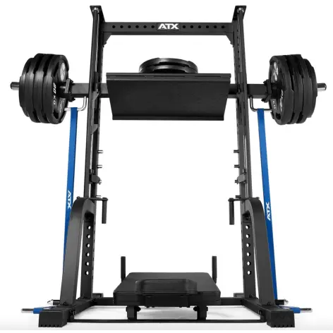 leg press verticale de marque ATX avec supports de disques de poids x3 de 50 mm - vue 3