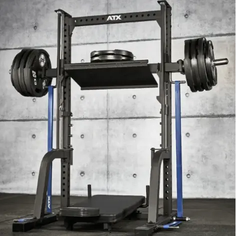 leg press verticale de marque ATX avec supports de disques de poids x3 de 50 mm - vue 7