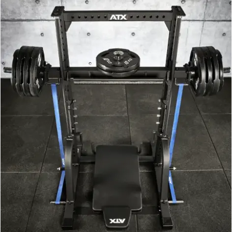 leg press verticale de marque ATX avec supports de disques de poids x3 de 50 mm - vue 8