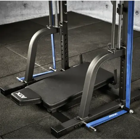 leg press verticale de marque ATX avec supports de disques de poids x3 de 50 mm - vue 9