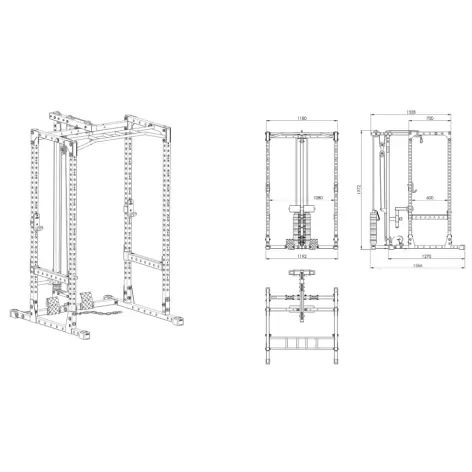 Power rack ATX fitness série compact - vue 9