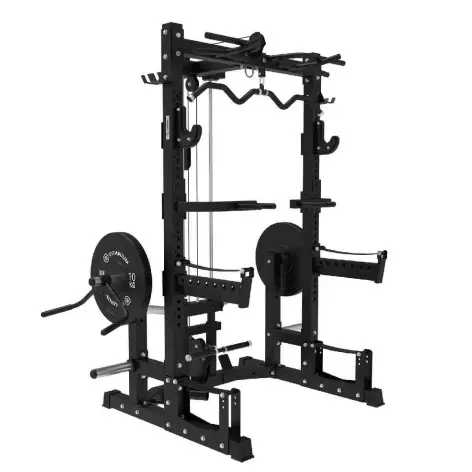 Rack à squat semi-professionnel avec poulie double - vue 2