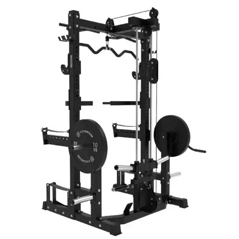 Rack à squat semi-professionnel avec poulie double - vue 4