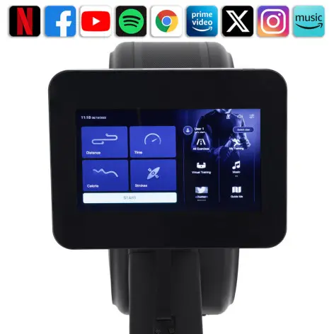 Rameur avec 24 niveaux de résistance aéromagnétique pour homegym - vue 5