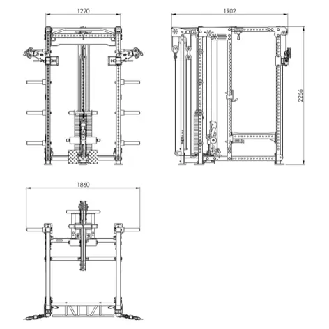 Hardcore station power rack ATx - vue 20