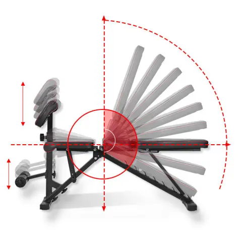 Banc de musculation réglable et pliable - vue 3