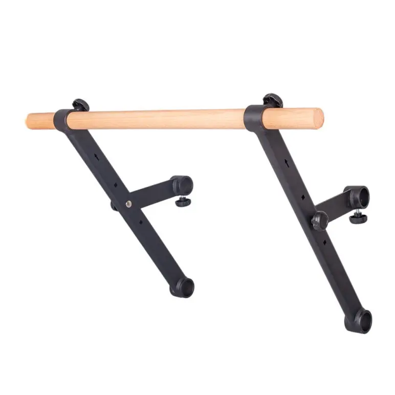 Accessoire Barre de traction en bois et acier pour espalier de musculation