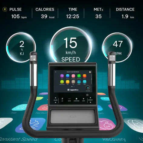 Vélo de cardio-training professionnel avec écran LCD connecté - vue 7