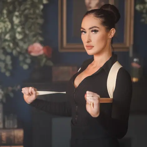 Correcteur de posture biege ou noir - vue 3