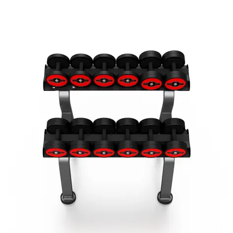 Rack professionnel complet avec haltères 5 à 17,5 kg - vue 3