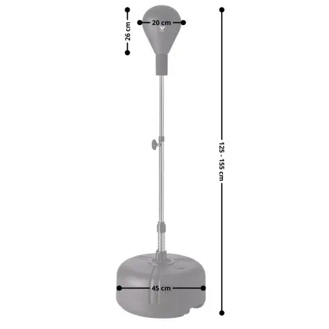 Poire de vitesse de boxe auto-portante - vue 2