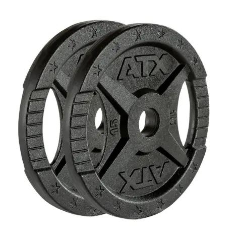 Pack ATX - Barre de musculation olympique 220 cm chromée avec colliers de serrage et 107.5 kg de poids - vue 10