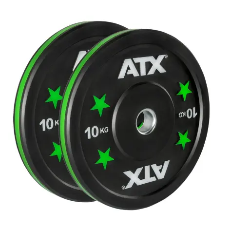 Pack barre de musculation et 100 kg de bumper plates ATX - vue 3