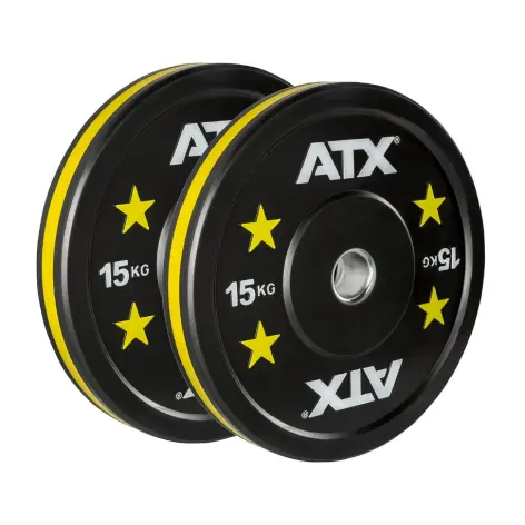 Pack barre de musculation et 100 kg de bumper plates ATX - vue 4