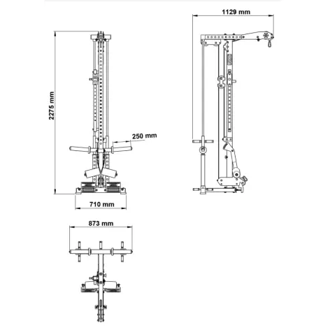 Poste de tirage poulie à charge libre - vue 11