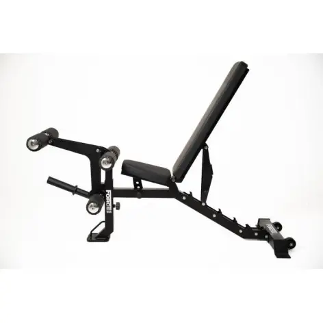 Banc de musculation avec pupitre biceps et option leg curl leg extension - vue 2