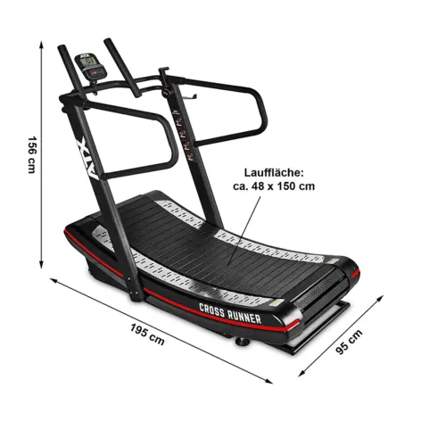 Tapis de course incurvé avec résistance réglable - vue 13