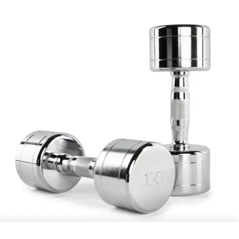 Haltères en acier chromé - vue 2