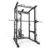 Power rack cage ATX avec poulie à charge libre puis barre guidée