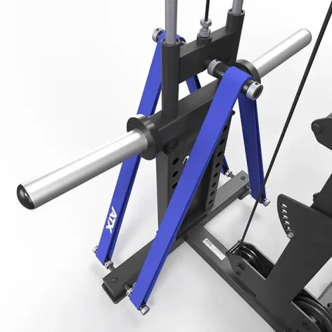 Power rack cage ATX avec poulie à charge libre puis barre guidée - vue 23