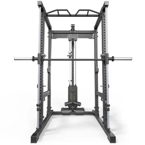 Power rack squat ATX fitness avec poulie à charge guidée et système de barre guidée - vue 3