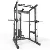 Power rack squat ATX fitness avec poulie à charge guidée et système de barre guidée