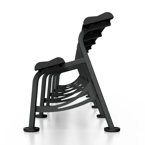 Rack professionnel d'haltères 550 cm pour salles professionnelles - vue 3