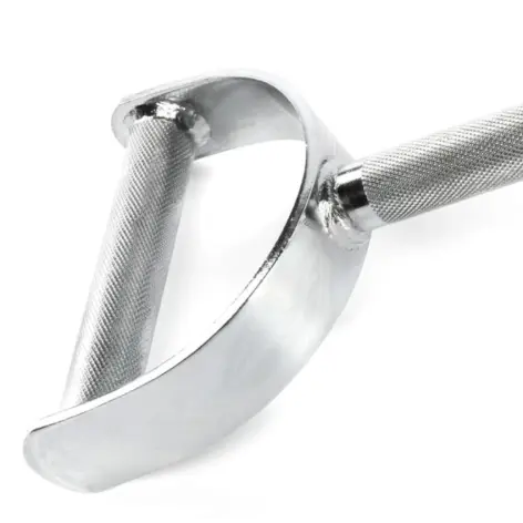 Barre tirage musculation avec poignées arquées - vue 3