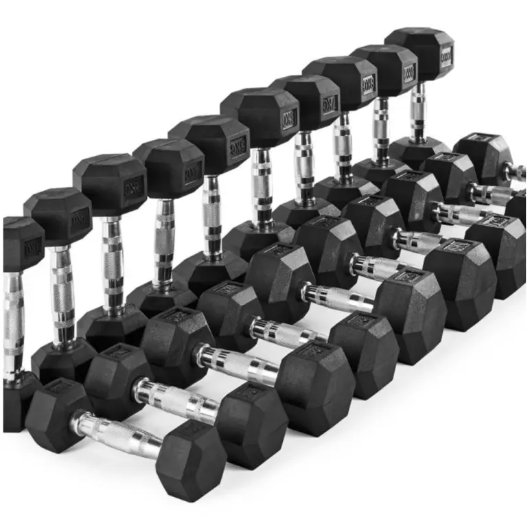 Kit complet d'haltères hexagonaux 1 kg à 10 kg - vue 1