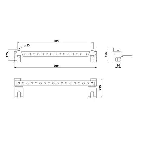 Support de stockage mural ATX - vue 11