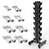 RACK DE RANGEMENT POUR HALTÈRES AVEC SET DE 1 À 8 KG
