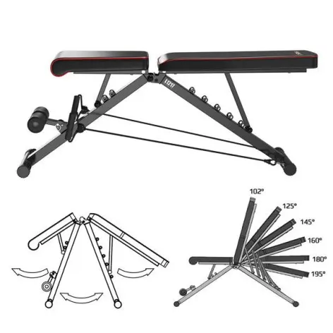 Banc de musculation multi-positions pour homegym - Pliable - vue 5