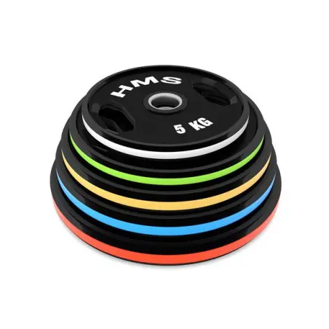 Paire de plaques de poids pour la musculation avec 2 poignées de 5 à 25 kg - vue 12