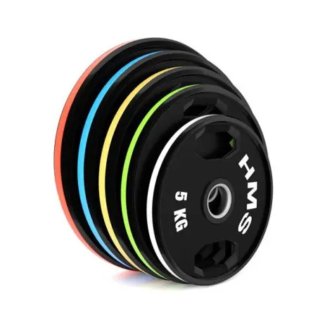 Paire de plaques de poids pour la musculation avec 2 poignées de 5 à 25 kg - vue 13