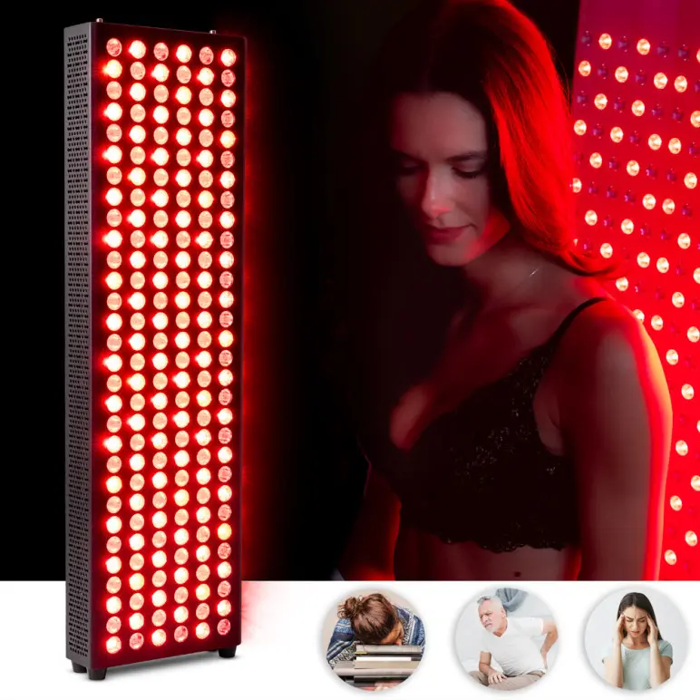 Panneau de luminothérapie avec 180 LED rouge pour accélérer la récupération musculaire - 75 x 22 x 6,5 cm - vue 3
