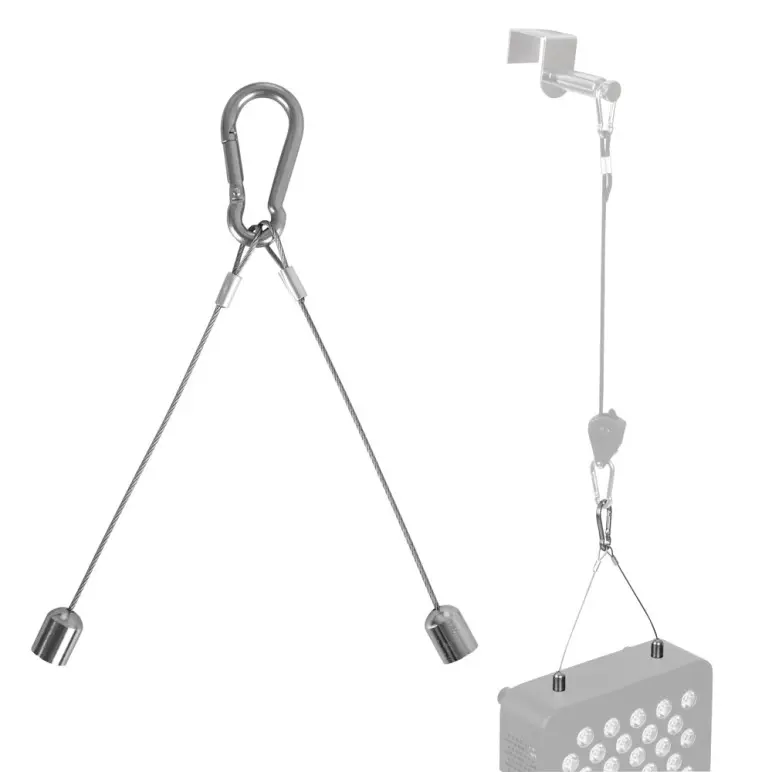Câble de suspension en acier pour panneaux de luminothérapie