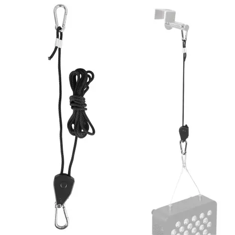 Poulie de suspension pour fixation de panneaux de luminothérapie