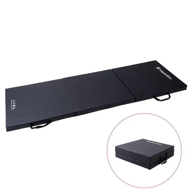 Tapis de gymnastique pliable en mousse et cuir synthétique