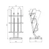 Support de rangement pour barres et disques de poids - vue 7