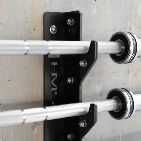 Support de rangement pour barres de musculation x6 à fixation murale - vue 3
