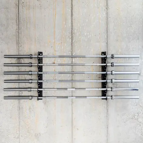 Support de rangement pour barres de musculation x6 à fixation murale - vue 5