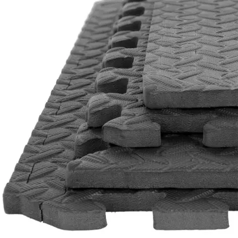 Dalles sol home gym caoutchouc