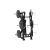 Strength plate loaded machine - Rameur bas professionnel pour l'entraînement du dos - vue 7