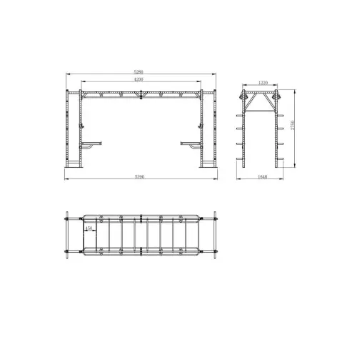Athletic Bridge Rack DR50 X Line Titanium Strength - vue 3