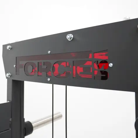 Rack polyvalent Force USA F100 V2 avec 200 kilos de plaques de poids et accessoires de training - vue 9