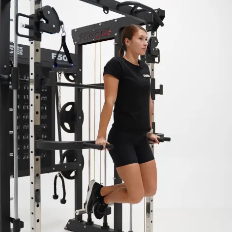 Functional trainer multi-équipé avec accessoires multiples - Musculation Force USA F50 V2 - vue 4